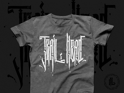TRAIL HEAD INDASTREE / print calligraphy cyrillic design gothic ideas illustration lettering ligature logo mark merch mindryukov letters print print design streetstyle typography vector vyaz wear wow