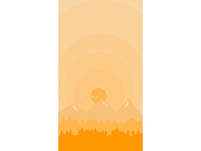 Forestmorning design flat illustration ui vector