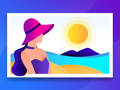 Travel Agency - Beach agency beach cartoon charachter design character design drawing girl graphic illustration product illustration rezfelix sea sketch summer travel agency vector web web desgin