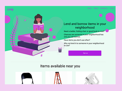 Daily UI Challenge #003: Landing Page design landing page product design ui ux vector webdeisgn