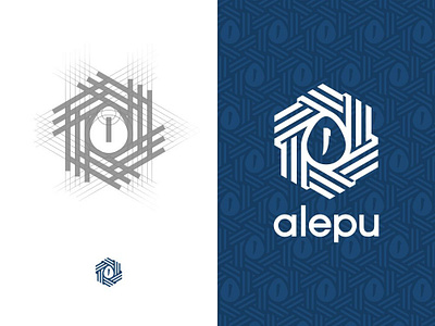 Alepu Logo branding company design graphic design grid construction logo logo design logo grid logomark nest