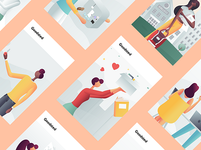 Goodsted Illustration Pack 01 design illustration landing mobile ui ux vector web