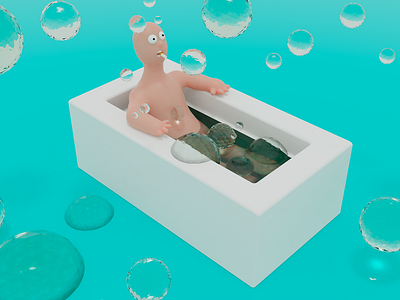 Work Hard - 3D Illustration #4 3d 3d art blender design editorial game art graphic illustration low poly lowpoly magazine render web