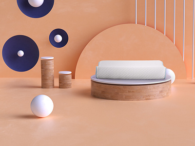 'No Snooze Plus' pillow still-life 3d c4d cinema 4d design e commerce marketing minimal modern octane still life stilllife