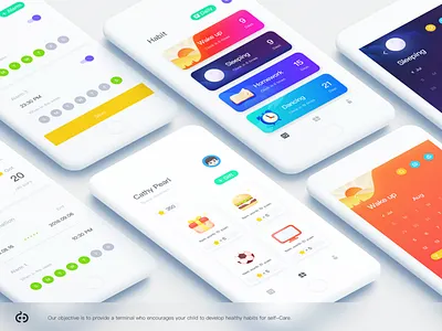 habit formation habit illustration list ui