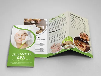 Spa & Beauty Salon Trifold Brochure beauty salon branding illustration logo icon mockup postcard rack card salon brochure spa beauty spa beauty trifold spa brochure spa flyer spa salon trifold spa treatment spa trifold brochure trifold brochure trifold mockup vector art website website banner