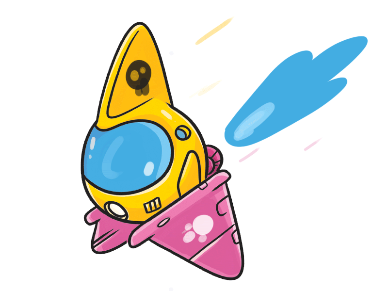 Swoosh animated gif animation cellanimation digital art illustration spacecraft speed