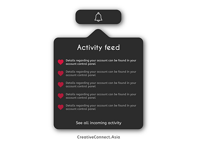 Daily UI - 47 100 daily ui activity activity feed animation app branding creative creative connect dailyui design feed flat icon illustration incoming logo ui ux web website