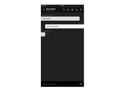 #dailyui #013 #dailyui013 black chat clean dailui dailyui013 design direct messaging freelance nachitz simple skype ui