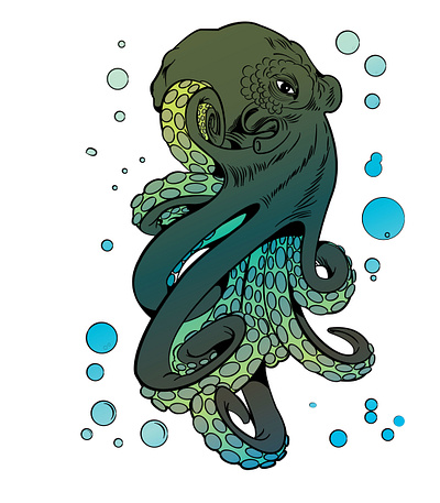 Octopuss Evil design illustration
