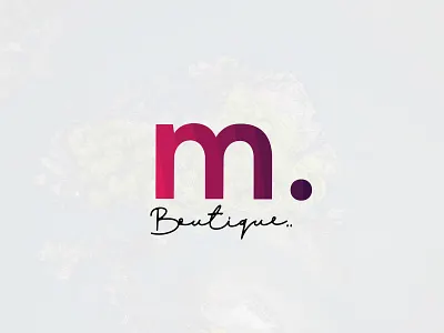 M Logo boutique boutique logo brand branding gradient graphics icon linear gradient logo m letter m logo mark red