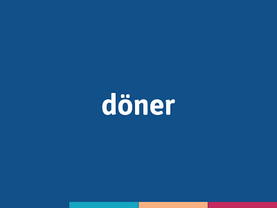 Döner branding doner kebab logo logomark restauration wordmark