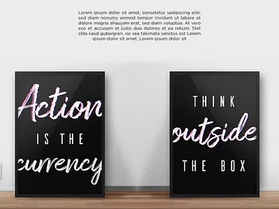 Motivation poster billboard design flat illustration lettering minimal plakat poster type typography vector