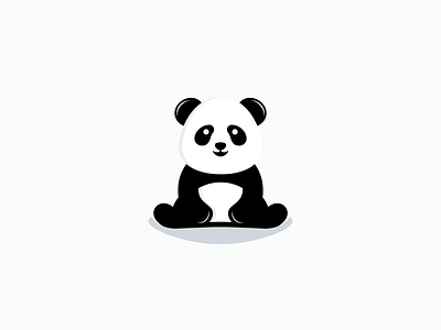 Logo Design Challenge (Day 3) - Panda brand brand design branding cartoon cute daily logo challenge daily logo challenge day 3 design illustration panda panda bear panda bear logo panda illustration panda logo