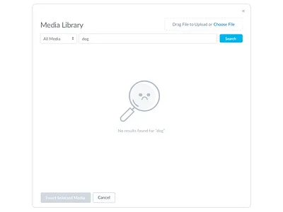 Sad Spy Glass design empty state file manager icon iconography icons illustration illustrator media library search ui ux