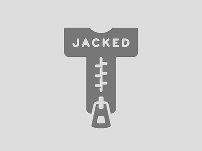 Jacked Tees 2d branding design flat logo vector