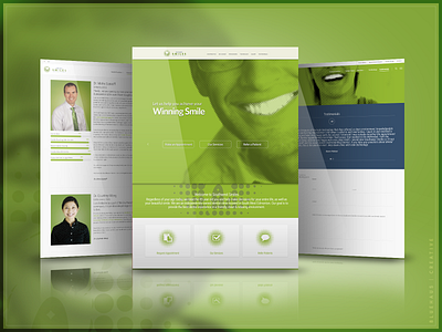 Southwest Smiles Dental Clinic | Website brand brand and identity dental dental care dental clinic dentist dentistry dentists design family green halftone logo smile smiles teeth tooth ux design website