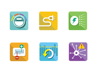 Smart Buildings Center branding conservation design energy energy audit flat icon illustration ui ux