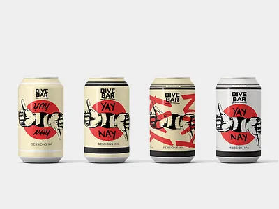Yay or Nay IPA Can Design Variants beer brewery can colorado denver design label local mockup