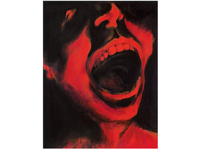 Demented acrylic acrylic paint acrylic painting demented halloween hell horror movie illustration impressionism impressionist inktober inktober 2018 pain scream the scream