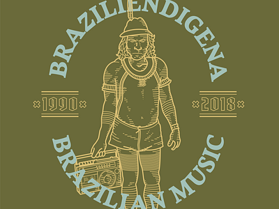 Braziliendigena brand branding brazil design drawing illustration mikoko vector