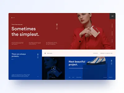 Typography UI — Project 71 clean design designer interface landing page layout minimal minimalistic page typography ui uidesign uiwebdesign userinterface ux web web design webdesign webpage website