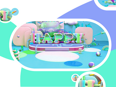 Happy-App c4d 设计