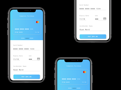 Credit Card Checkout - Daily UI 002 credit card checkout credit card form daily daily 100 daily challange