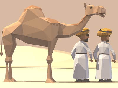 Tour of Oman 2016 3d animal character character art cycling low poly lowpoly lowpolyart