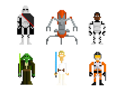 Pixel Wars character illustration pixel pixel art star wars