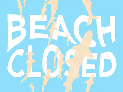 Day 102 👉 Sharks Enjoy! 365dailyproject beach illustration poster shark