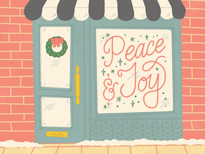 Holiday Card WIP christmas holiday holiday card illustraion storefront