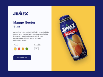 Single Product - Daily UI #12 012 branding daily ui daily ui 012 drink product shopping single product ui