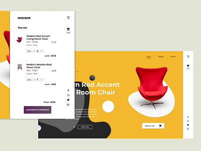 slide cart cart figmadesign flat ui webdesign