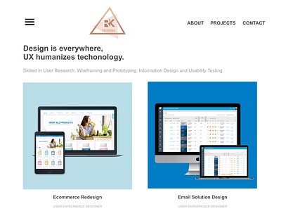 Portfolio Web Landing Page ui ux