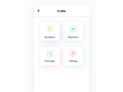 My profile android app background buttons colors design fonts gradient graphic icons ios material menu mobile template trending ui typography ui ux web