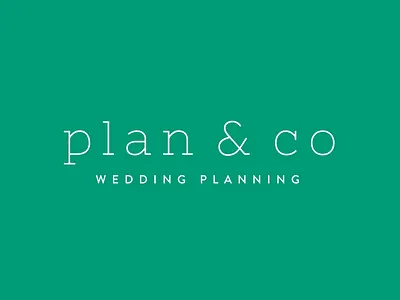 Plan & Co branding branding design design emerald event planning flat green logo logo design plan planning simple wedding wedding planning