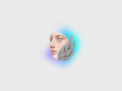 Soul mist 🌬️ abstract art artcollage collage color colors design dribbble illustration illustrator minimal nature photoshop plants vintage