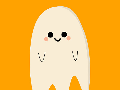 Ghost boo cute design ghost graphic halloween happy illustration kid minimal spirit