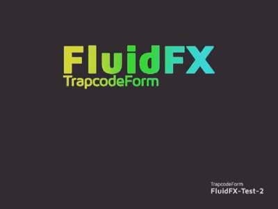 Trapcode Fluidfx Test animation fluidfx redgiant trapcode