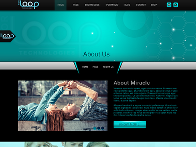 Forloop Technologies Website layout design website