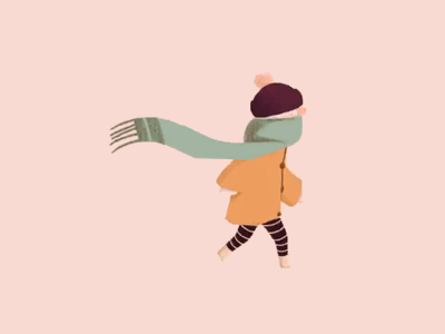 Minnie in a hurry 2d animation characterdesign illustration motiondesign motiongraphics runcycle walkcycle