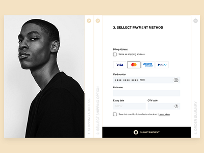 Daily UI #002 - Credit Card Checkout 002 big image credit card checkout credit card payment dailyui dailyui 002 fashion form model t shirt ui ux web design