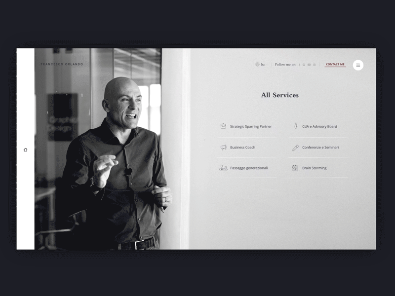 Francesco Orlando | Personal Website #2 adobe blur business design graphic graphic design icon invision invision studio invisionstudio motion personal brand site studio uidesign ux ux ui web web design website