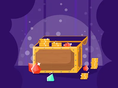 Treasure diamond illustration illustrator pieces treasure