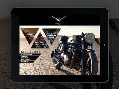Velocity Digital Magazine (e-zine) Concept 2012 cover e zine ipad magazine