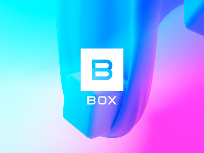 BOX branding cinema4d color gradient logo logodesigner logomark octane pattern shape typography