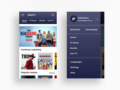 DailyUI #25 - TV App 025 dailyui dailyui025 dailyuichallenge smart tv app tvapp uidesign