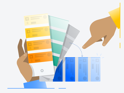 Blog Illustration blog choose color picker illustration issue task task management