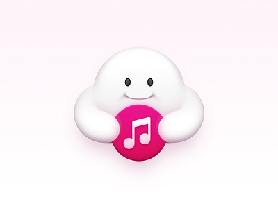 Cloud Music app icon cloud cloud music mac icon macos icon osx icon music note realistic sandor skeu skeuomorph skeuomorphism smartisan smartisan icon ui icon user interface icon ux icon